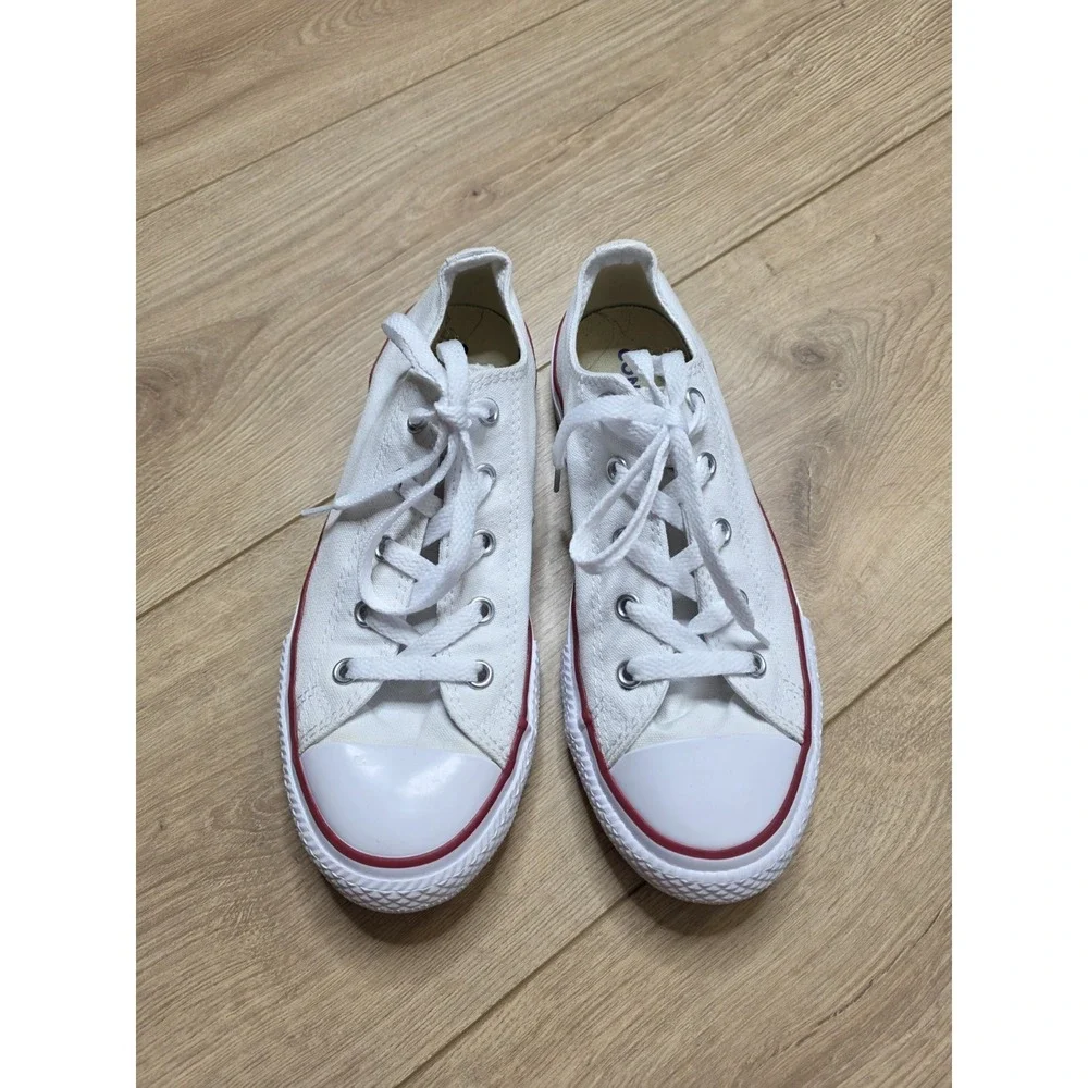 Converse Chuck Taylor All Star Shoes Sneaker White Canvas Big Kids Youth Size 3